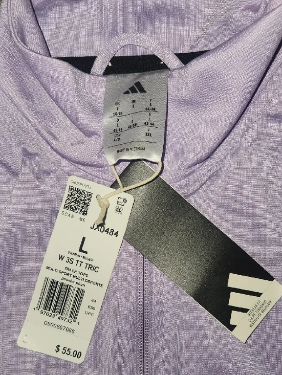 adidas Lilac Zip-Up Track Jacket & Joggers Set - Picture 3 of 6